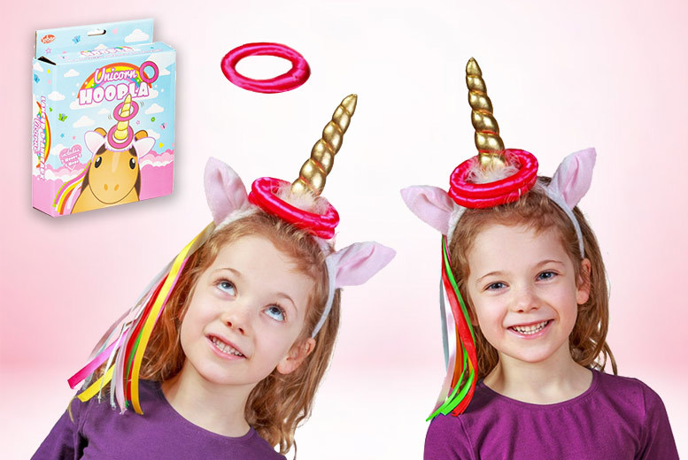 £6.99 instead of £18 (from Tobar) for a unicorn hoopla ring toss game – save 61%