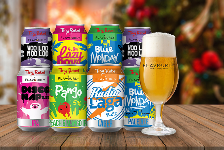 £10.99 instead of £24.95 for a craft beer hamper including eight beers, a Tasting Glass, snack and magazine from Flavourly – save 56%