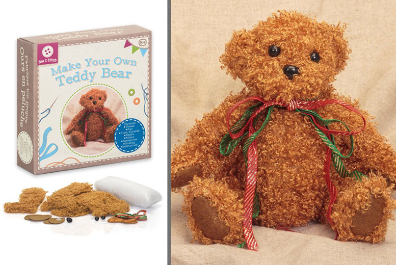 £4.99 instead of £13.32 (from Tobar) for a Make Your Own Teddy Bear set – save 63%