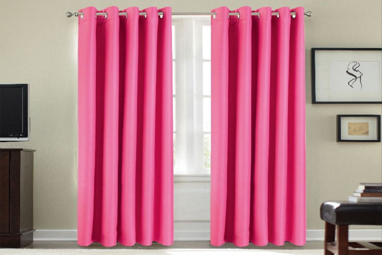 Solar Blackout Thermal Lined Curtains With Eyelet Headings Curtain
